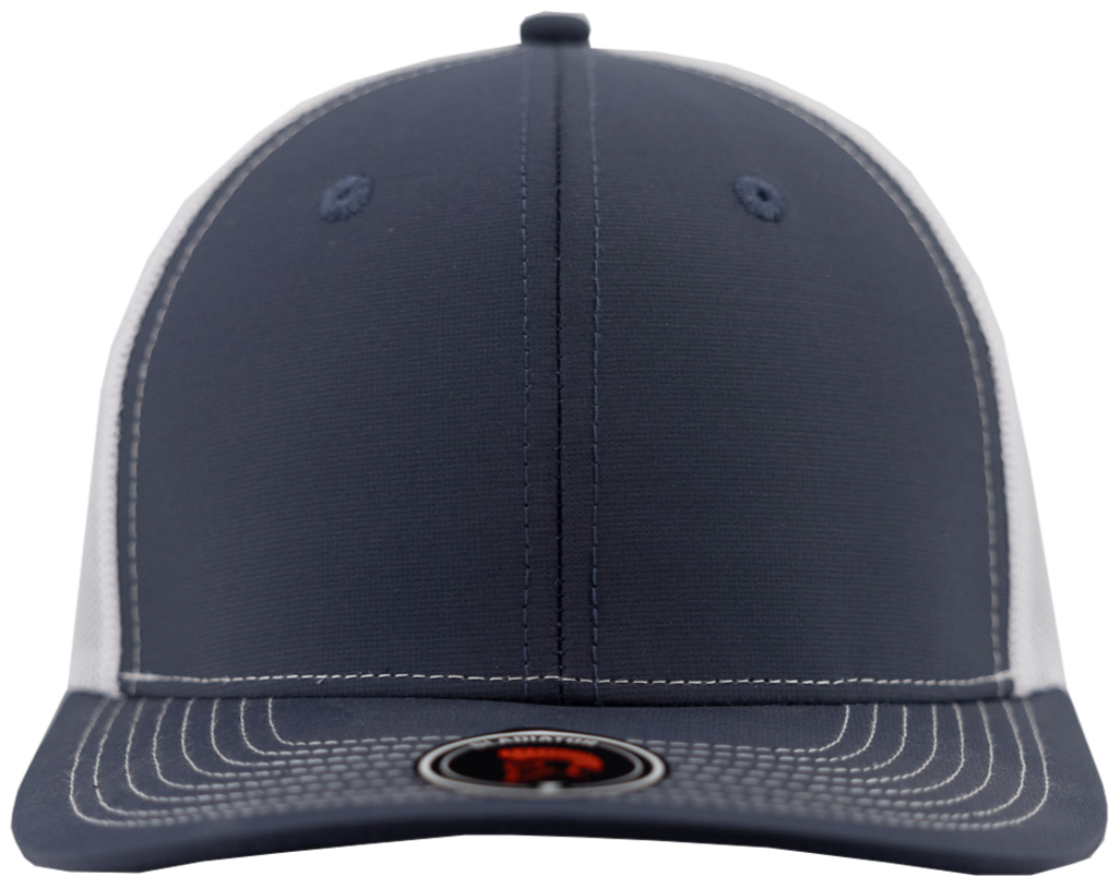 Gladiator- Custom Hat Water Repellent hat-Zapped Headwear-Snapback-Custom hat-Zapped Headwear-navy-white