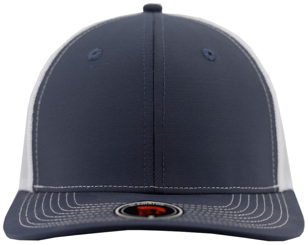 Gladiator-Water Repellent hat-Zapped Headwear-Snapback-Custom hat-Zapped Headwear-navy-white