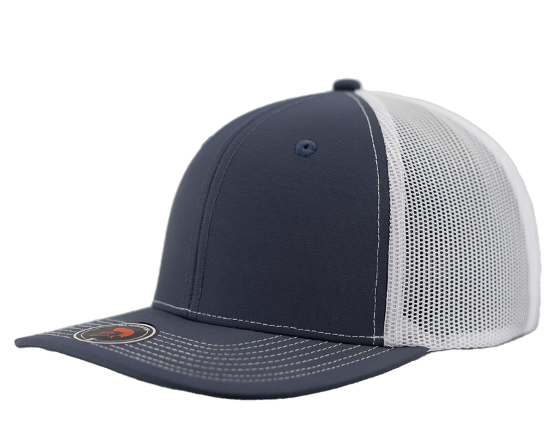 Gladiator-Water Repellent hat-Zapped Headwear-Snapback-Custom hat-Zapped Headwear-navy-white