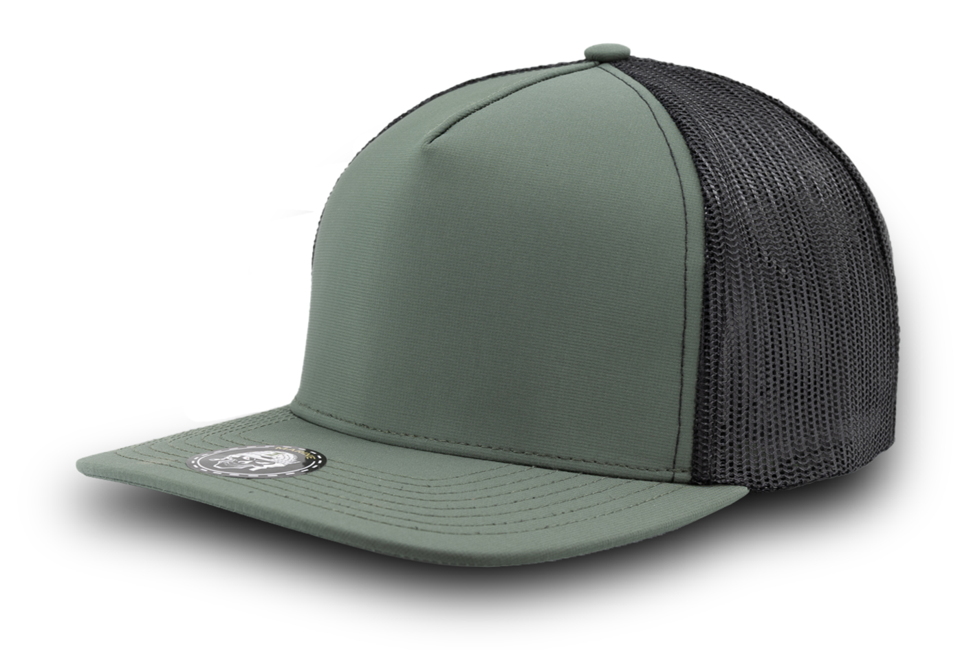 Custom Hat Water Repellent hat-Zapped Headwear-Steel Green Black