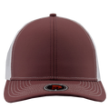 Gladiator-Water Repellent hat-Zapped Headwear-Snapback-Custom hat-Zapped Headwear-maroon-white