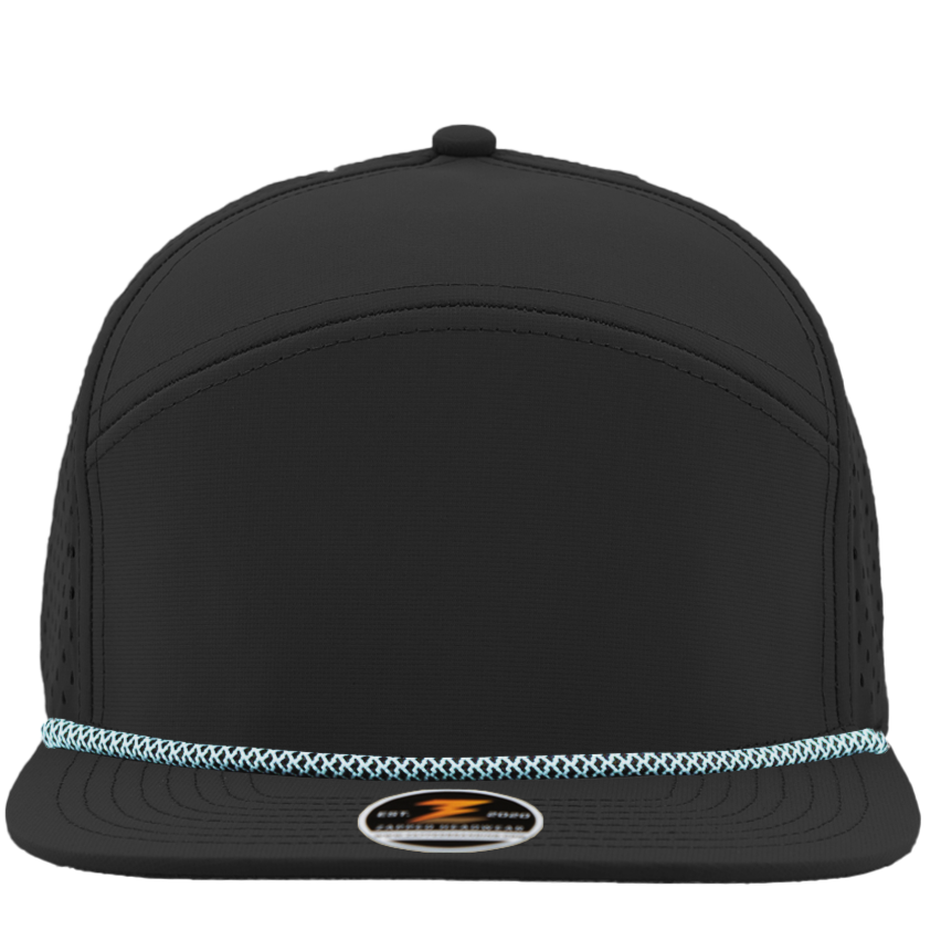 OSPREY Custom Hat -Water Repellent hat-Zapped Headwear-Black-Blue-Rope Brim