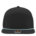 OSPREY-Water Repellent hat-Zapped Headwear-Black-Blue-Rope Brim