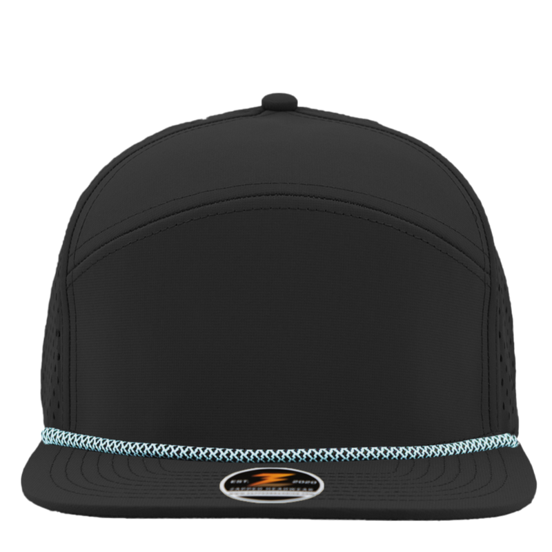 OSPREY-Water Repellent hat-Zapped Headwear-Black-Blue-Rope Brim