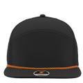 OSPREY-Water Repellent hat-Zapped Headwear-Black-Orange-Rope Brim