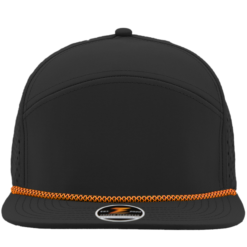 OSPREY Custom Hat -Water Repellent hat-Zapped Headwear-Black-Orange-Rope Brim