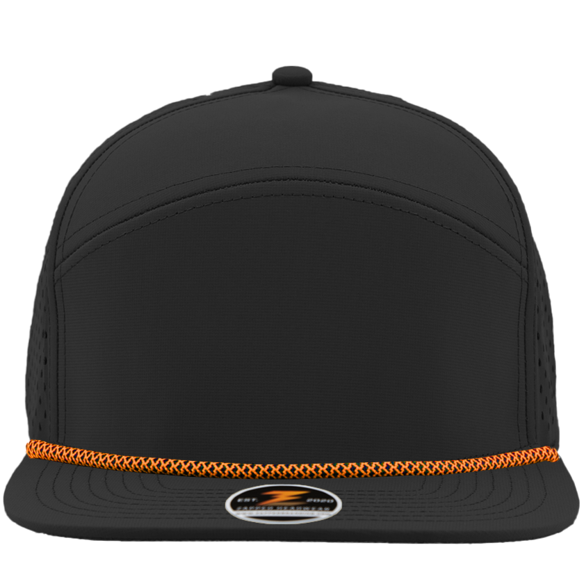 OSPREY-Water Repellent hat-Zapped Headwear-Black-Orange-Rope Brim