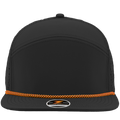 OSPREY-Water Repellent hat-Zapped Headwear-Black-Orange-Rope Brim