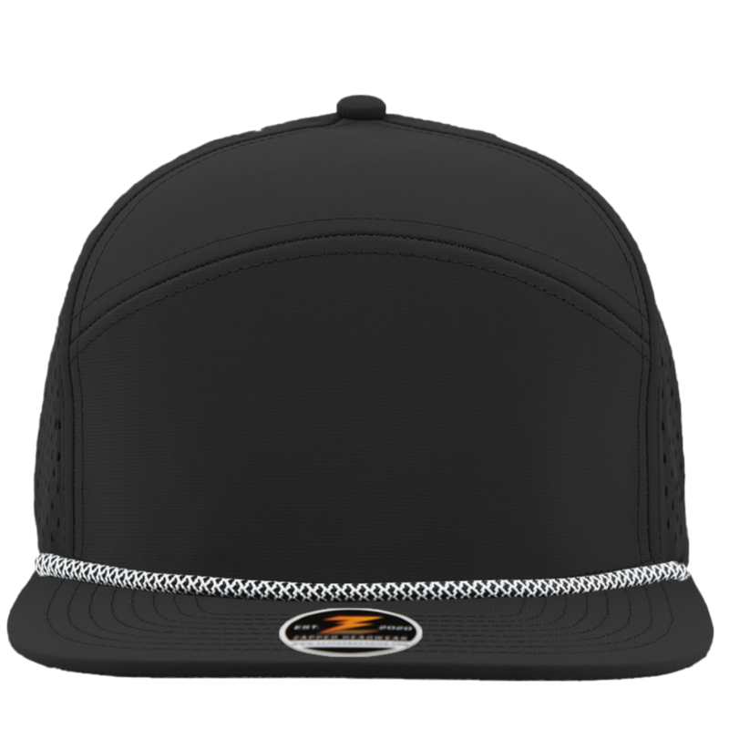 OSPREY-Water Repellent hat-Zapped Headwear-Black-White-Rope Brim