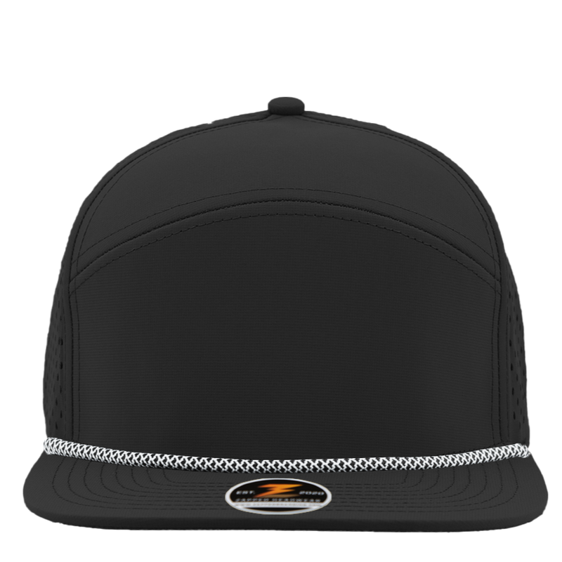 OSPREY-Water Repellent hat-Zapped Headwear-Black-White-Rope Brim