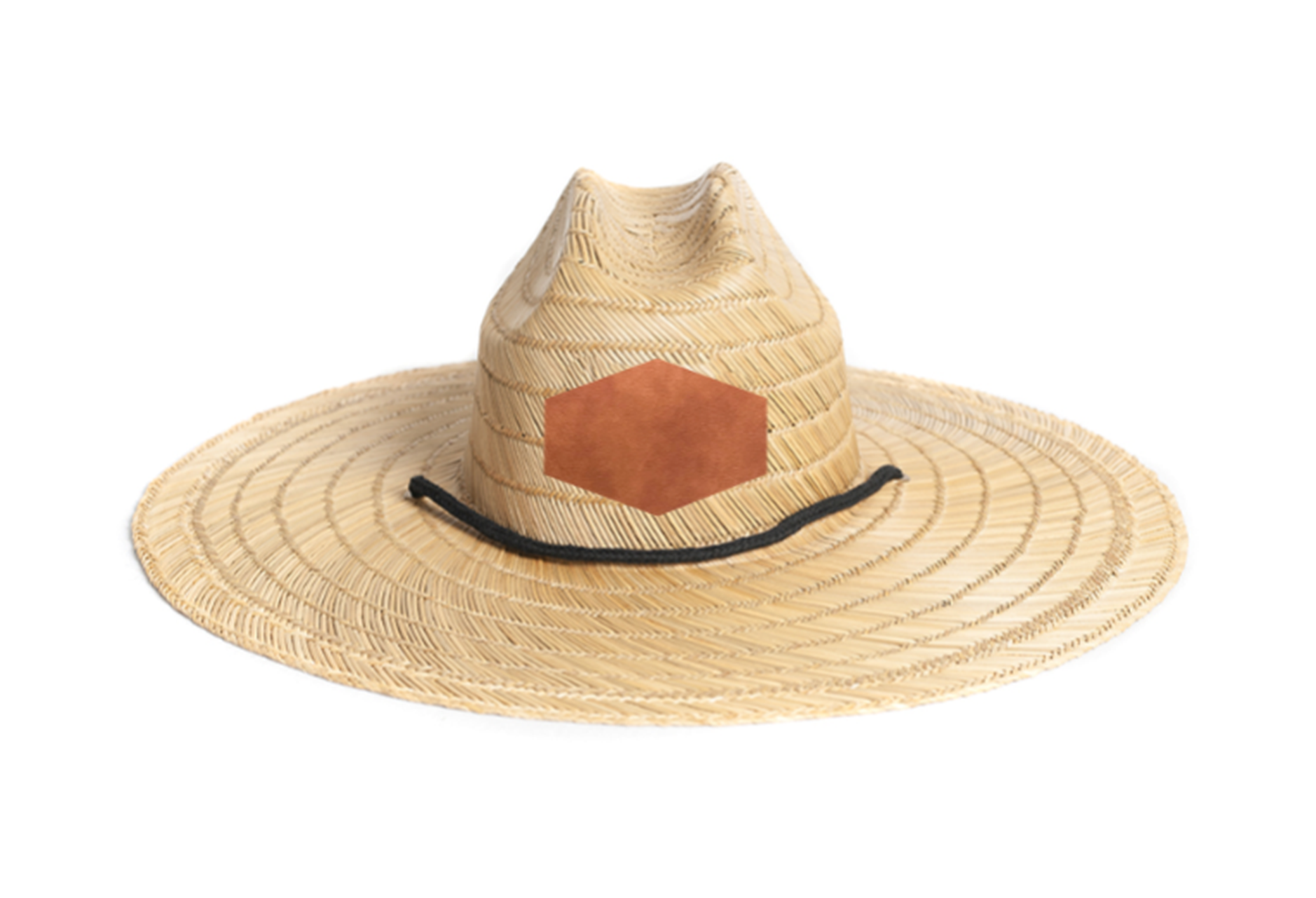 Drill Sergeant sun hat-Straw Sunhat-Zapped Headwear-Straw-Zapped Headwear