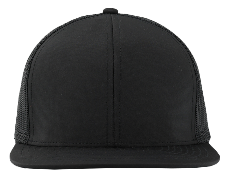 GENERAL-Custom hat-Flatbill-Snapback-Black- Zapped Headwear