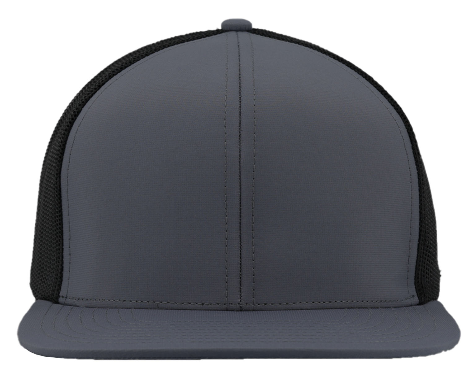 GENERAL-Custom hat-Flatbill-Snapback-Charcoal-Black- Zapped Headwear