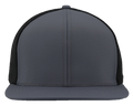 GENERAL-Custom hat-Flatbill-Snapback-Charcoal-Black- Zapped Headwear