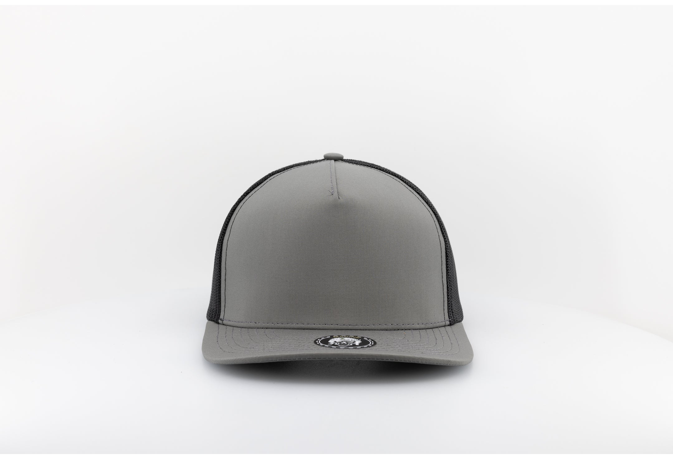 Custom Hat MARINE Blank-Water Repellent hat-Zapped Headwear-Steel Green/Black-Zapped Headwear