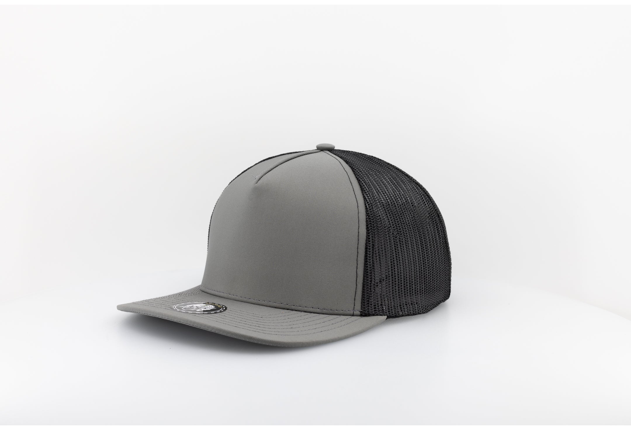 Custom Hat MARINE Blank-Water Repellent hat-Zapped Headwear-Steel Green/Black-Zapped Headwear
