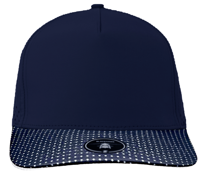 Navy, star brim blackhawk hat